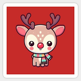 Rudolph the Sassy-Nosed Reindeer Sticker